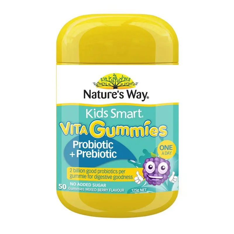 Nature's Way Kids Smart Vita Gummies Probiotic + Prebiotic 50 Pastilles