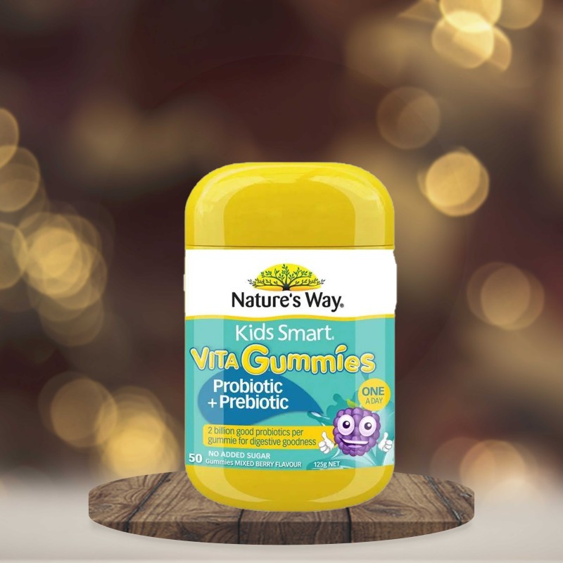 Nature's Way Kids Smart Vita Gummies Probiotic + Prebiotic 50 Pastilles