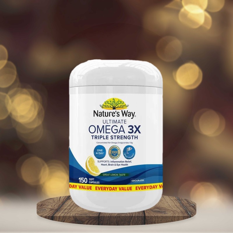 Nature's Way Ultimate Omega 3x Triple Strength 150 Capsules