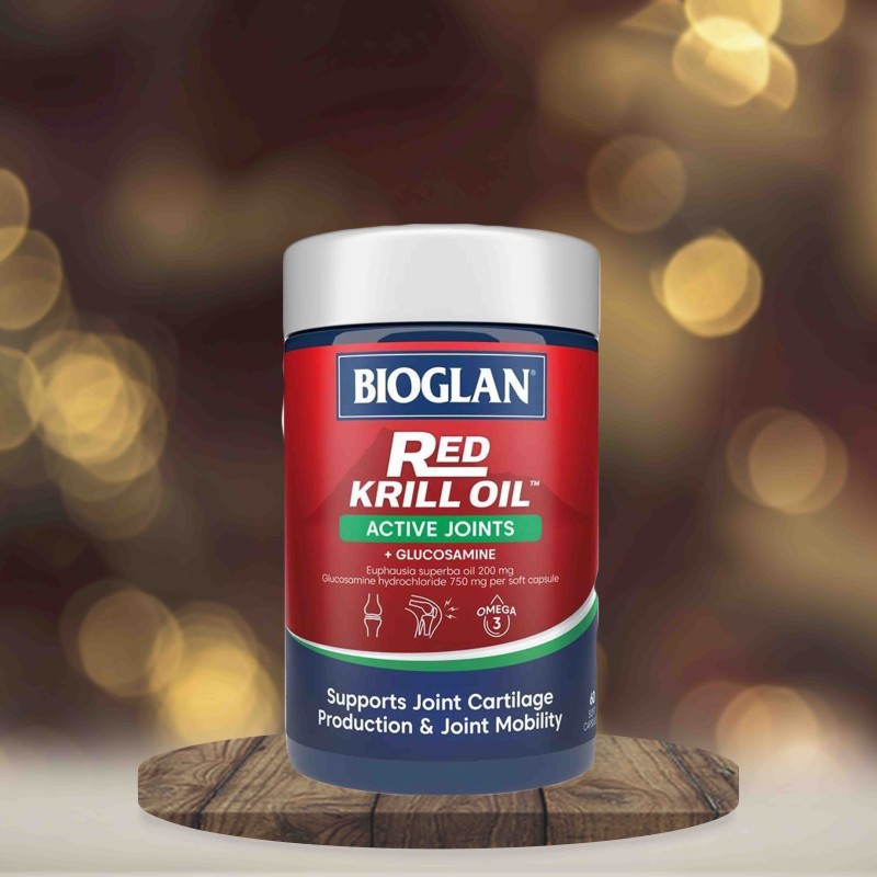 Bioglan Red Krill Oil Active Joints 60 Soft Capsules