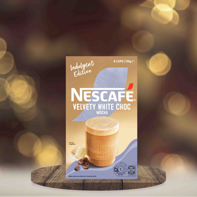 Nescafe Velvety White Choc Mocha Coffee Sachets 8 pack