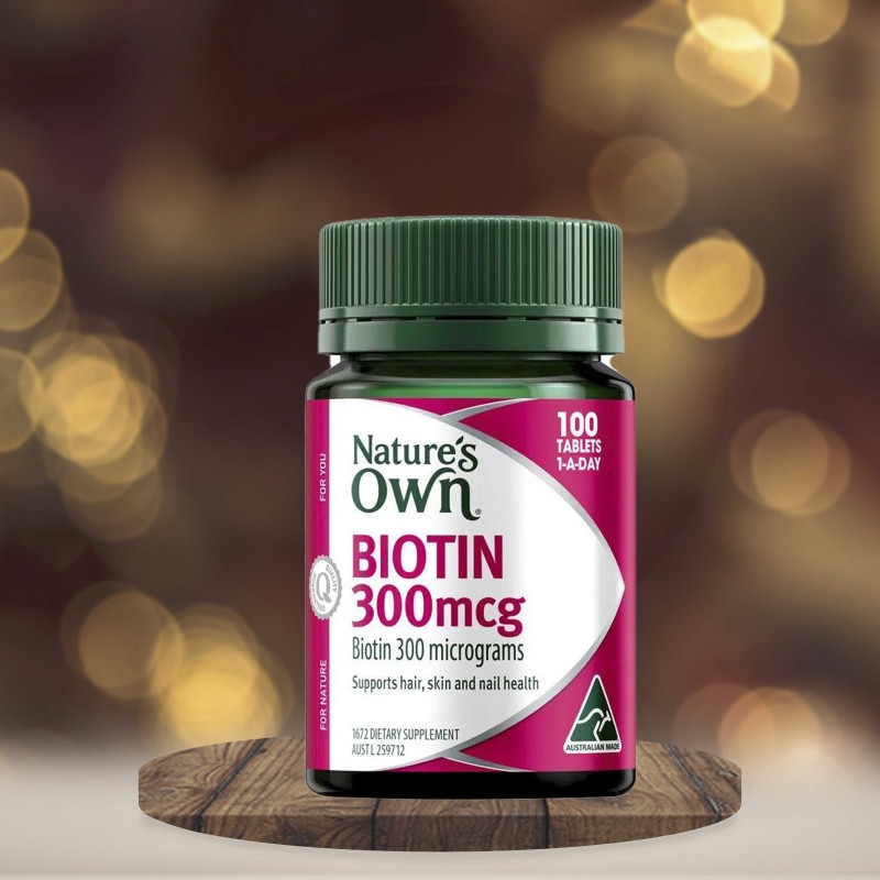 Nature's Own Biotin 300mcg 100 Tablets