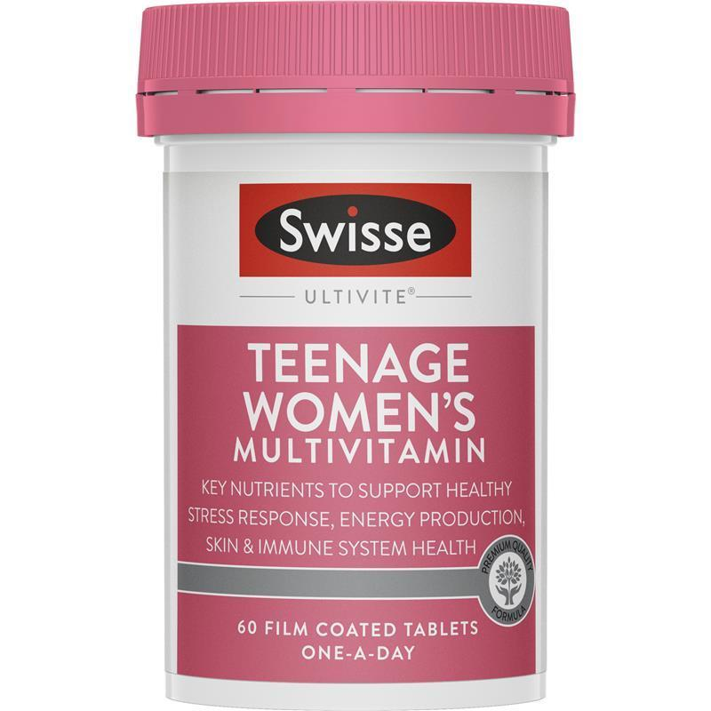 Swisse Teenage Ultivite Women's Multivitamin 60 Tablets