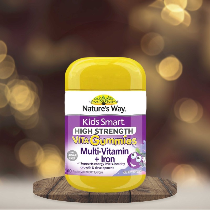 Nature's Way Kids Smart Vita Gummies High Strength Multi + Iron 40 Pastilles