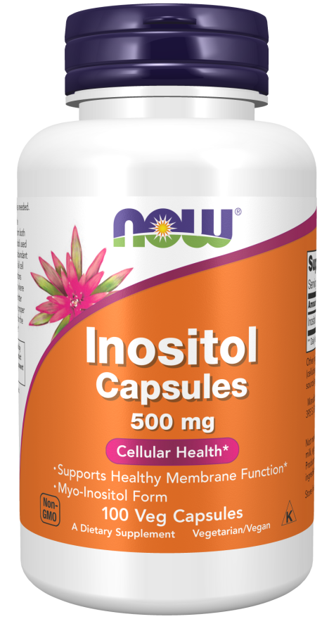Now Inositol 500 mg Veg Capsules