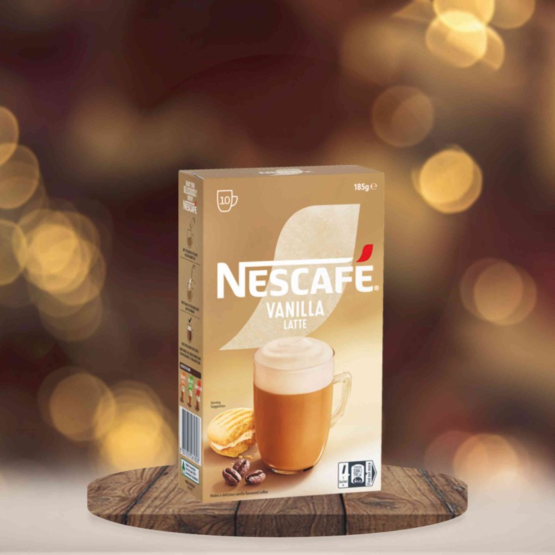 Nescafe Vanilla Latte Coffee Sachets 10
