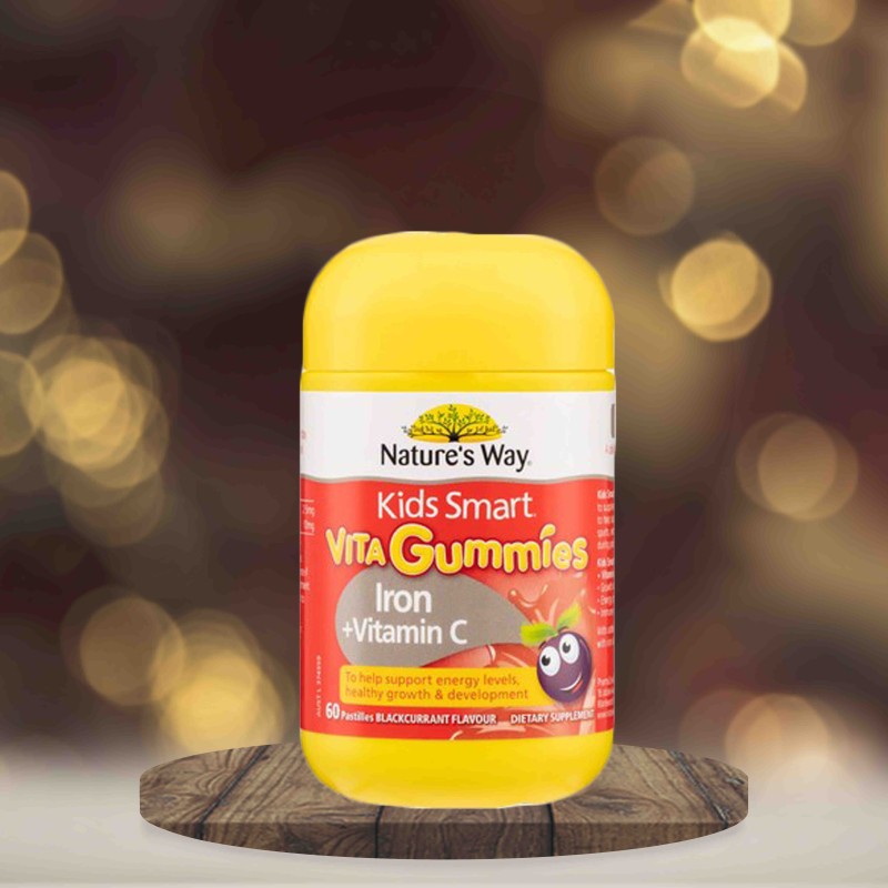 Nature's Way Kids Smart Vita Gummies Iron + Vitamin C 60's