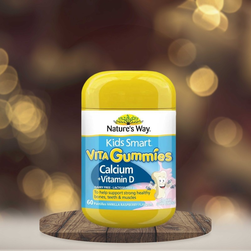 Nature's Way Kids Smart Vita Gummies Calcium + Vit D 60 Pastilles
