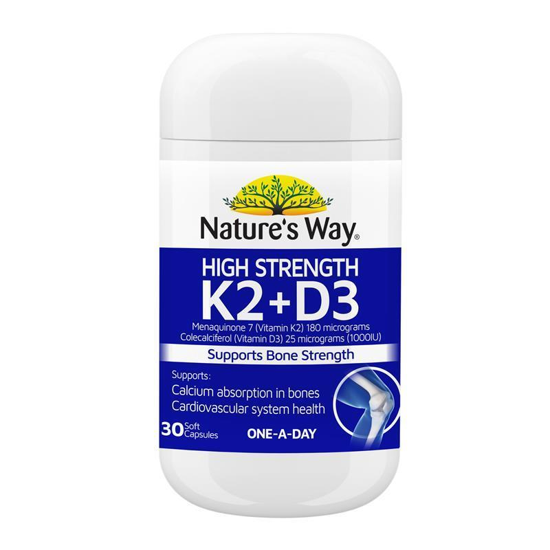 Nature's Way Osteo K Vitamin K2 + D3 180mcg 30 Softgel Capsules