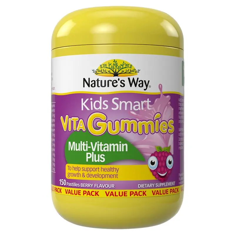 Nature's Way Kids Smart Vita Gummies Multi-Vitamin+ 150 Gummies Exclusive Size
