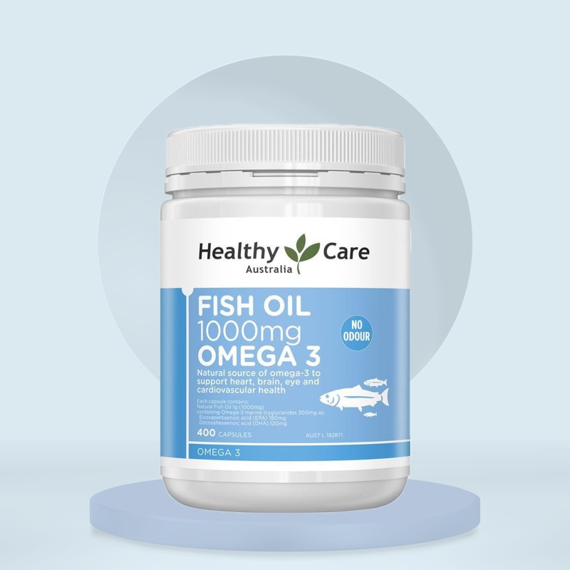 Healthy Care Fish Oil 1000mg Omega 3 400 Capsules