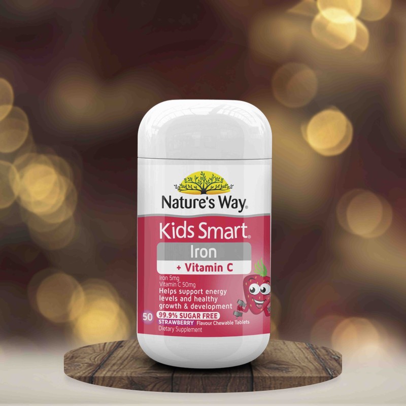 KIDS SMART CHEWABLES IRON + VITAMIN C CHEWABLES 50S