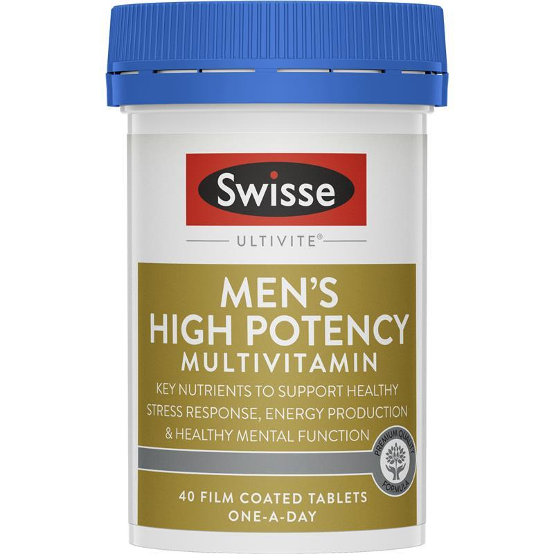 Swisse Men's Ultivite Power Multivitamin 40 Tablets