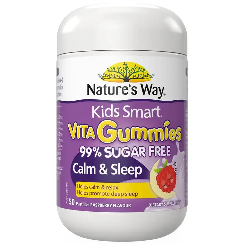 Nature's Way Kids Smart Vita Gummies Sugar Free Calm & Sleep 50 Gummies