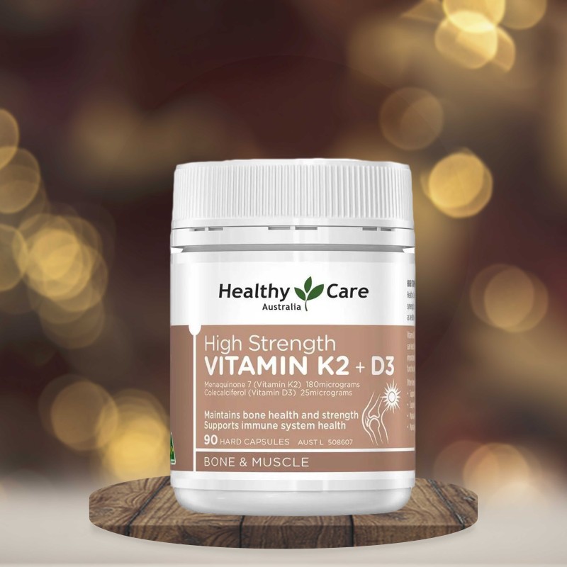 Healthy Care High Strength Vitamin K2 + D3 90 Capsules