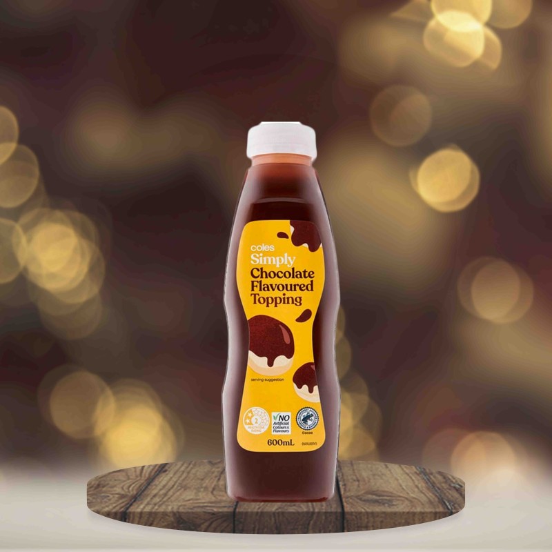 Coles Simply Chocolate Flavoured Topping (600 ml)