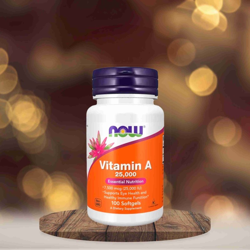 Now Vitamin A 25,000 IU  - 100 Softgels