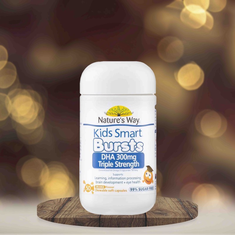 Nature’s Way Kids Smart DHA 300mg Triple Strength 50 Soft Capsules